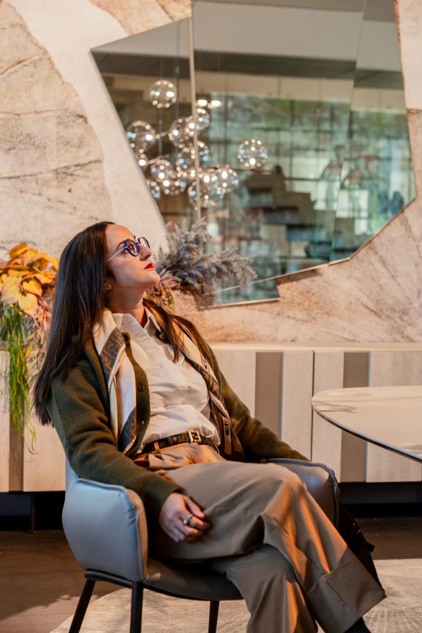 Ruba Tannous — founder of the atelier, photographed in one of her completed spaces