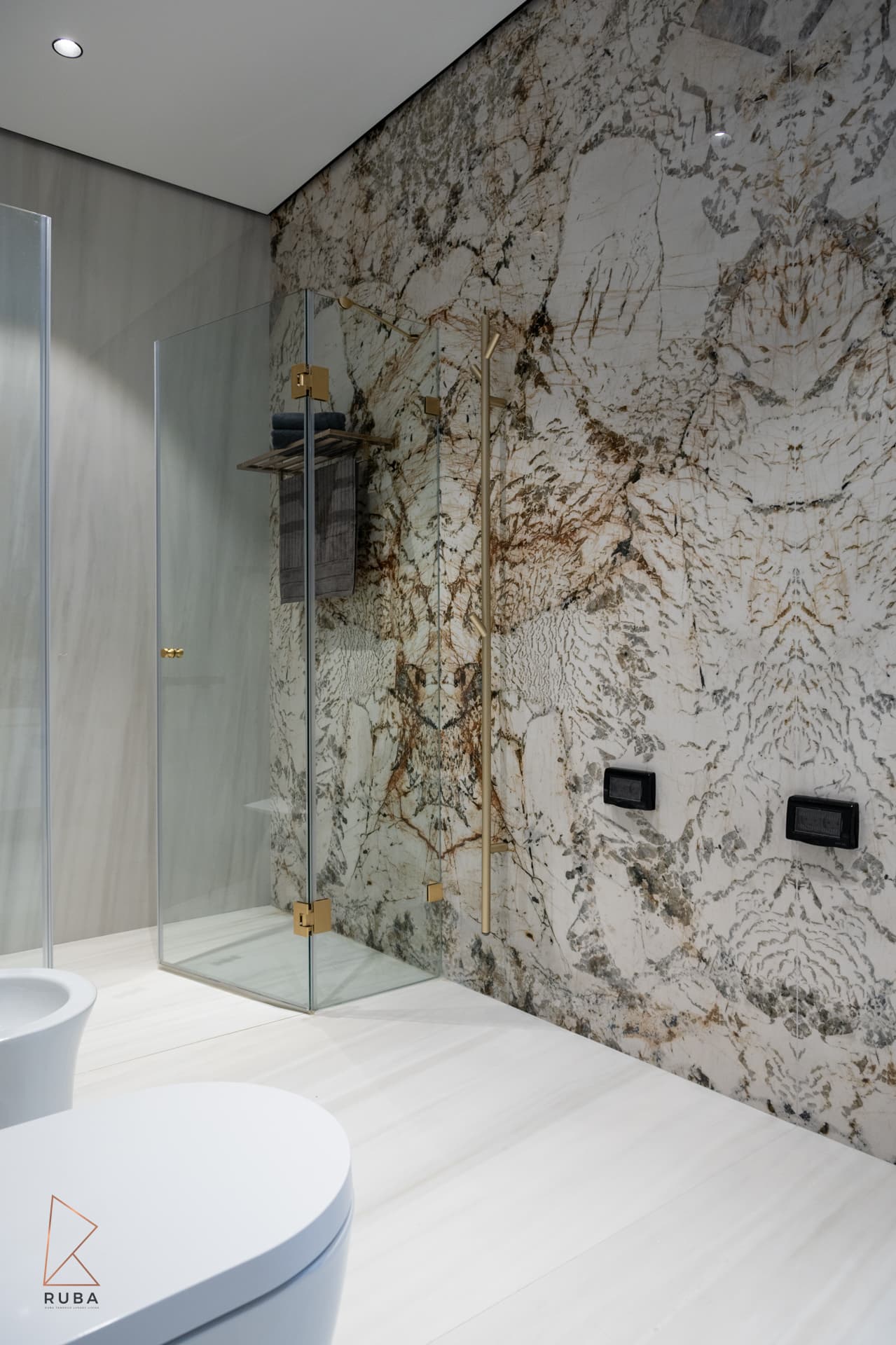 Master Bathroom — Bird of Paradise Flower — Photo 2