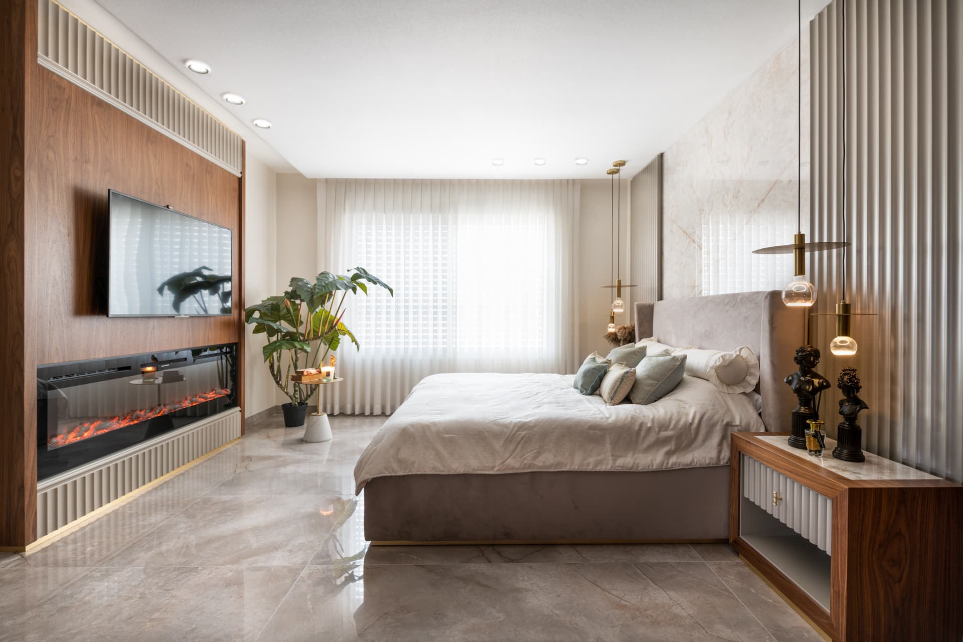 Master Bedroom — Emperador Dark